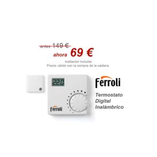 Termostato Ferroli digital inalámbrico