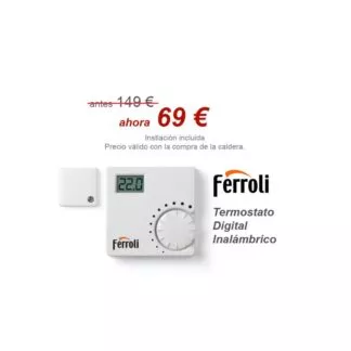 Termostato Ferroli digital inalámbrico